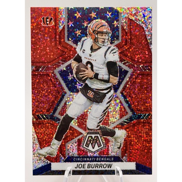 2022 Panini Mosaic Joe Burrow National Pride #255 Red Sparkle Prizm Bengals - Picture 1 of 3